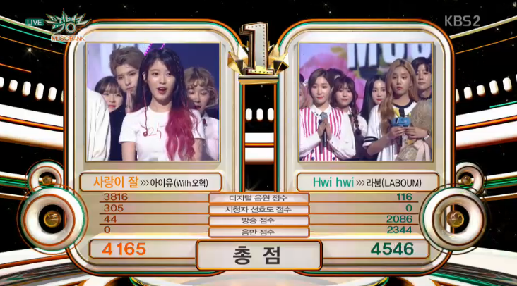 파일:뮤직뱅크 라붐 주작 1위.png
